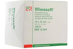 LOHMANN & RAUSCHER Compresses non tissées Vliwasoft® Dimension 10 x 10 cm Boite de 100-94204- Certifié France Medical Industrie