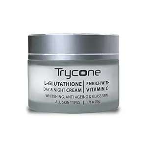 Trycone L- Glutathione Cream for Skin Whitening, Anti Ageing and Glass Skin, Enrich with Vitamin C, 50 Gm