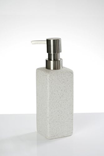 Soap Dispenser Ceramic White rau 5.5 x 5.5 (Such As Sandstone), 18.5 cm High