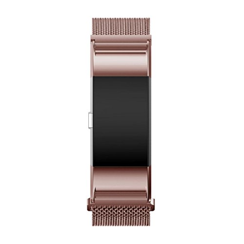Fitbit Charge 2 Armband, OverDose Milanese Edelstahl Uhrenarmband-Bügel-Armband + HD Film für Fitbit Charge 2 - 3