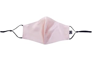 UNCU London 100% Mulberry Silk Face Mask With Nose Wire, Pure Silk Face Covering, 22-Momme Silk Face Cover with Ear Loops, Adjustable & Washable