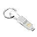 Price comparison product image Sungpunet Portable 3-In-1 Short Data Line Phone Charger Cable High Speed Data Cable With Keychian For Iphone Android Type-C White