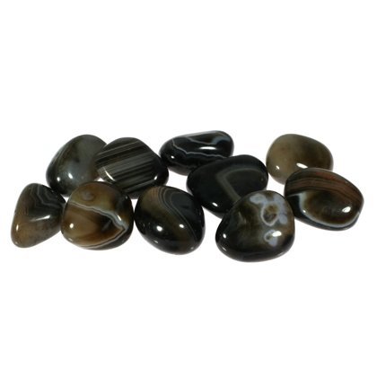Black Onyx Tumble Stone (20-25mm) - 5 Pack by CrystalAge