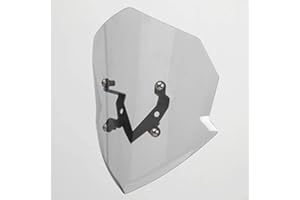 FAYEDENICY Motorcycle Z125 Windscreen Windshield Double Bubble Flyscreen Airflow Wind Screen Deflector Cover Visor Pare-brise Protector for K.a.wasaki Z 125 Z-125 2019 2020 2021 2022 2023 (Light Smoke)