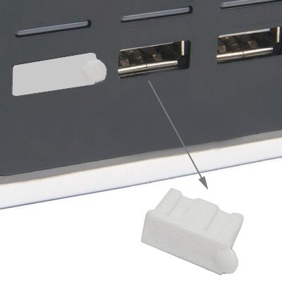 SM-PC®, 4Stk. USB Stopfen Staubschutz USB Buchse Typ A weiß #042