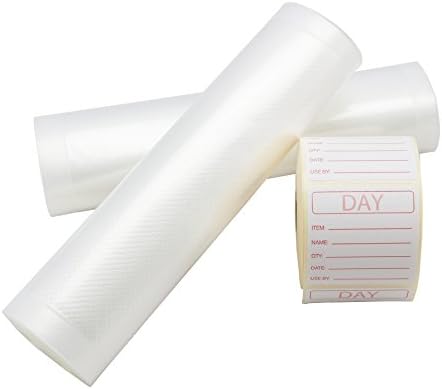Food Vacuum Sealer Rolls With Free Food Labels - Ideal For All Food Vacuum Sealing Machines – Create Freezer &amp; Sous Vide Bags – BPA Free Vacuum Foil with Food Labels – The Perfect FoodSaver Pack