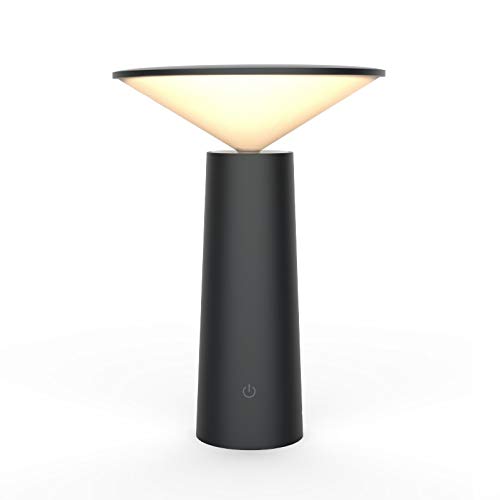 Preisvergleich Produktbild Mini-LED-Schreibtischlampe: Dimmbar, USB-aufladbar, Batteriebetrieb, Touch-Control, Drehen, 3-Modi, Tischleuchte, Nachttischlampe für Schlafzimmer-Schlafsaal im Büro Dekor Nachtlichter