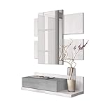 fondos blancos lisos para fotos Las medidas del muebles recibidor son: 75 cm (ancho) x 116 cm (alto) x 29 cm (fondo), medidas del espejo: 40,1 cm (ancho) x 70,1 cm (alto). La pieza superior consistente en un espejo con paneles blancos decorativos, el módulo inferior consistente en un cajón y una pequeña superficie útil lateral, ideal para situar en ella algún objeto decorativo.
