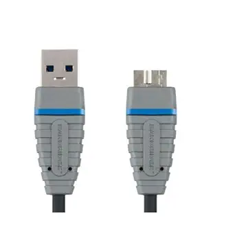 Bandridge USB 3.0 A to Micro B High Speed 5Gbps Data Transfer Cable for External & Desktop Hard Drive | (6 Feet/1.8 Mtr)