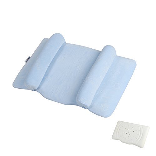 MITTAGONG Infant Anti Roll Head Positioner Support Memory Foam Baby Pillow,Blue