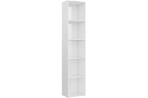 vidaXL Libreria Bianco Lucido 40x30x189 cm in Truciolato