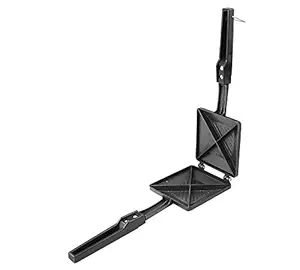 Marwall Non-Stick Quadra 4 Cut Sandwich Gas Toaster, 1 Piece, Black