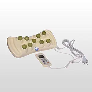 ARG HEALTHCARE 9 Ball Jade Stone Heating Projector Back Pain And Cervical Pain Far Infrared Nine Ball Heating Projector With Heating And Vibration Jade Heating Projector With Remote 9 Ball Jade Stone Heating Projector For Spine Therapy