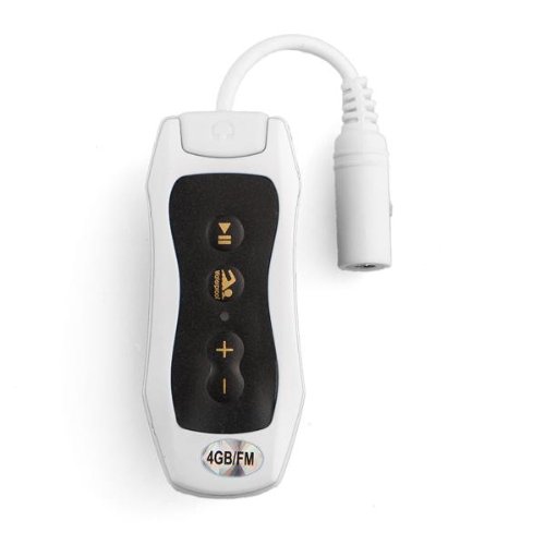 Caiyuangg&reg; 4GB MP3 Music Player Water Sports Swimming Diving FM Radio, Waterproof, White