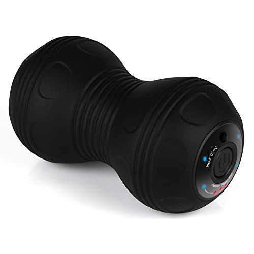 Preisvergleich Produktbild Massageball, 4 Geschwindigkeiten Vibrationsball ,Vibrierender Elektrische Massagerolle Roller für Muskel Erholung, Mobilität, Paßtraining und Tiefengewebe-Sporttherapie