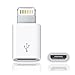 MARK AMPLE iPhone 6 6 Plus/5s/5c/5 Micro USB to 8 Pin Data/Sync Charger Adaptor also compatible with iPad Mini, iPad & iPod (White) 6 Month Warranty RS.169.00