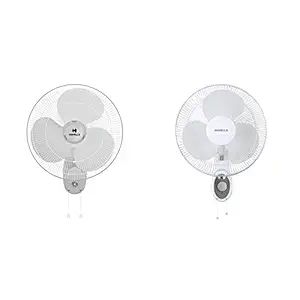 Havells Sameera 400mm Wall Fan (White) + Havells Platina 400mm Wall Fan (White)