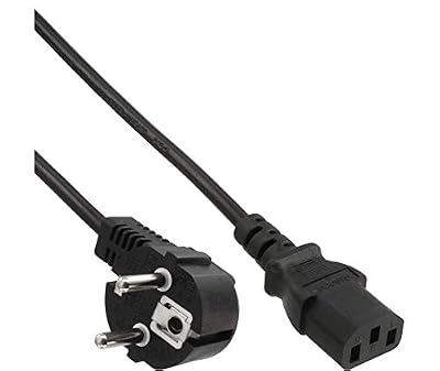 InLine 16651M câble électrique Noir 0,5 m Coupleur C13 CEE7/7 - Cables électriques (0,5 m, Male Connector/Female Connector, Coupleur C13, CEE7/7, Noir)
