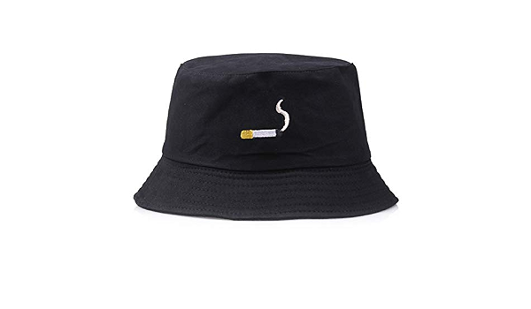 ENGXING No Chill Sigaretta Ricamo Cappello Pescatore Hip Hop Lovers Cappello  Piatto per Uomo Donna Colore Nero Arancio : Abbigliamento