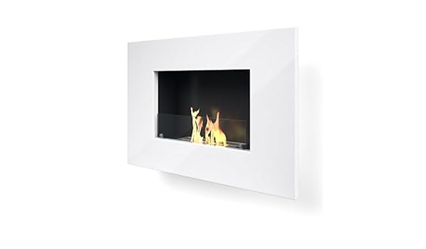 Gel Ethanol Fireplaces Imagin Arlington White Wall Mounted