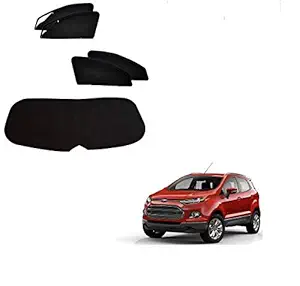 Kozdiko Zipper Magnetic Sun Shades Car Curtain with Dicky for Ford Ecosport