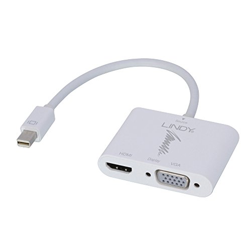 Lindy Adapter Mini DisplayPort 1.2 auf HDMI 4 K & VGA, aktiv
