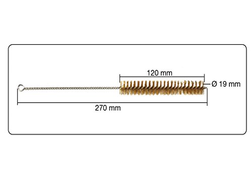 3 teiliges Set Rohrbürsten aus korrosionsbeständigem Messing 12,7 mm – 19 mm – 25 mm - 2