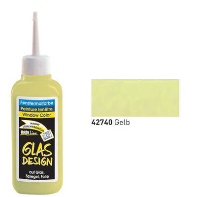 Glas-Design Window-Color, 80ml, Nachtleucht-Gelb [Spielzeug]