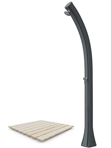 Preisvergleich Produktbild Sined Solarduschset mit ÖkolegnoWanne (Anthrazit)