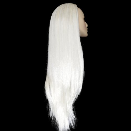 Elegant Hair - 22" Ladies 3/4 WIG Half Fall Clip In Hair Piece STRAIGHT Platinum Blonde #16/60 250g