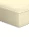Produktbild Schlafgut Flausch-Jersey Spannbetttuch Baumwolle Ecru 200 x 100 x 1 cm