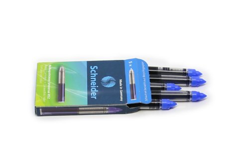 Schneider 185203 Rollerpatrone 852 (M, Tinte löschbar, Free Ink System Tintenspeicher-Technik) 5er Schachtel königsblau - 2