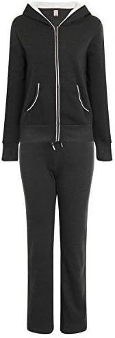 Riva USA, Ladies Sports Jogging Set, Charcoal and White, S