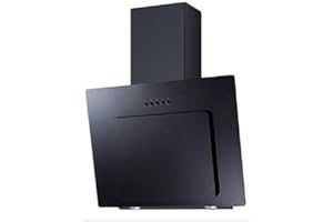 PKM Schräghaube Dunstabzugshaube Wandhaube Abluft Umluft Glas schwarz 60cm 9039X