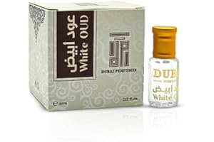 Alimal Olio profumato Premium White Oud, oli essenziali, puri e analcolici, fragranza araba per uomo e donna, essenza profumata, profumo, profumo, unisex, delicato sulla pelle, 6 ml