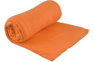 CB Home & Style Fleecedecke Uni 130 x 170 cm Orange