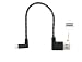 Produktbild KRS - K2 - Kurz USB SYNC short cable USB Lader Lade kabel Ladekabel Micro USB 90° gewinkelt für Samsung Galaxy S2 S3 S4 S5 S6 S7 HTC One Nokia Lumia Huawei Honor 6 7 usw. ca 20 cm schwarz (20cm)