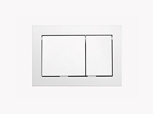 TECE WC- Betätigungsplatte base, Zweimengentechnik, 1 Stück, weiß, 9.240.700