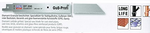 1 Diamant - Säbelsägeblatt 200mm , 1/2" Schaft , für Guß, Backstein, Keramik, GFK