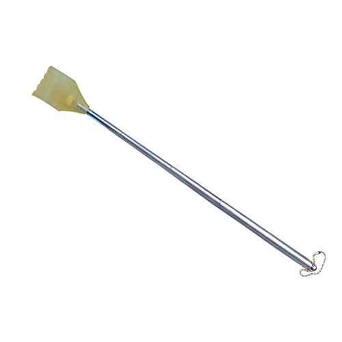 Qinlee Edelstahl Griff Rücken und Körper Massagegerät Back Scratchers Kunststoff Claw Rückenkratzer Skalierbar Back Scratcher Männer Frauen Zurück Rückenkratzer
