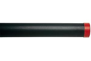 ASL CAPPED PLASTIC ROD TUBE - BLACK - 6 FEET 6 INCHES