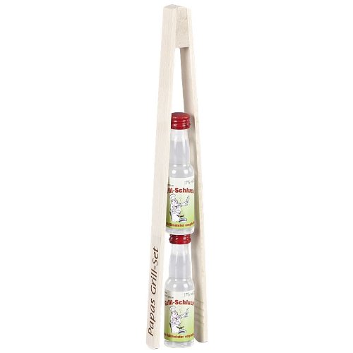 Preisvergleich Produktbild Spirituosen Geschenkset Grillzange Papas Grill-Set