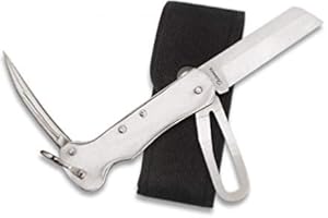 MARTINEZ ALBAINOX AB Navaja Marinera Mango de Aluminio Hoja de Acero INOX inoxidable de 6 cm para Camping, Caza, Pesca, Supervivencia y Bushcraf Albainox 10260 + Portabotellas de regalo