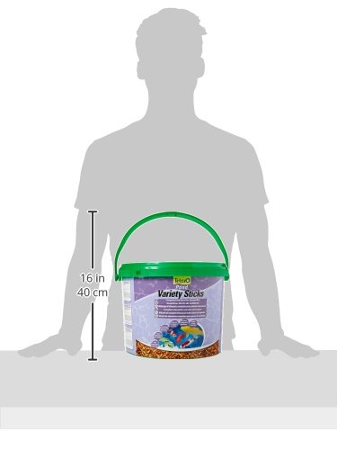 Tetra Pond Variety Sticks (Hauptfutter-Mix mit schwimmfähigen Futtersticks und Futterpellets, mit Farbverstärker), 10 Liter Eimer - 5
