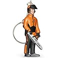Stihl Key Ring with Man Figurine and Chainsaw