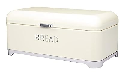 Kitchen Craft Boîte à pain lovello, 42 x 22 cm (41,9 x 21,6 cm) – Crème
