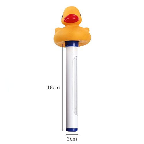 UNIQUEBELLA Pool Thermometer Ducks Poolthermometer Pool Schwimmbad rund Schwimmbecken - 2