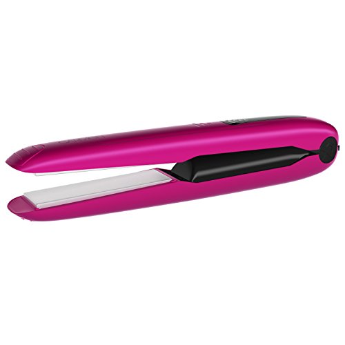 Carmen C81015 Cordless Rechargeable Mini Hair Straightener - Pink
