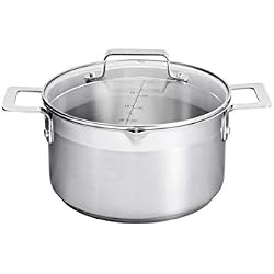 Jamie Oliver Casserole 24 cm/Conçue pour tous les types de plaques de cuisson/Fabriqué à base d'acier inoxydable/Lavable au lave-vaisselle.