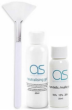 30ml 20% Mandelic Acid Peel for Face Sun Damaged or Blemished Skin with 50ml Neutraliser Gel and Free Applicator Brush. Wrinkle Anti-ageing for fresh youthful looking skin